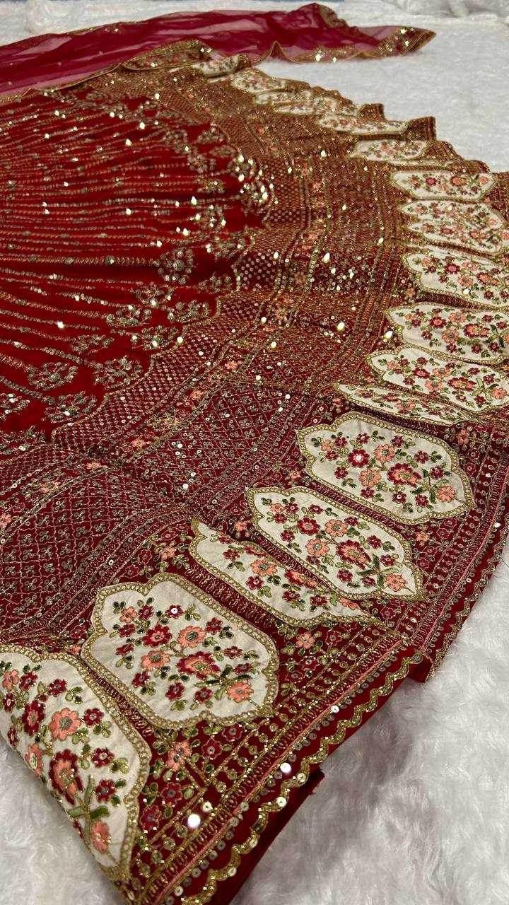 Rangoli Silk Embroidered Sequins Lehenga - MYLUXURY LANE ENTERPRISE